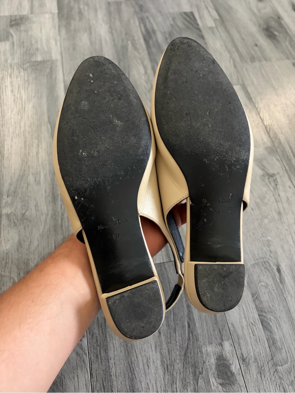 Massimo Dutti Cream Slingback Flats - Picture 6 of 7